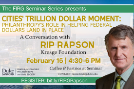 FIRG Seminar with Rip Rapson, Kresge Foundation